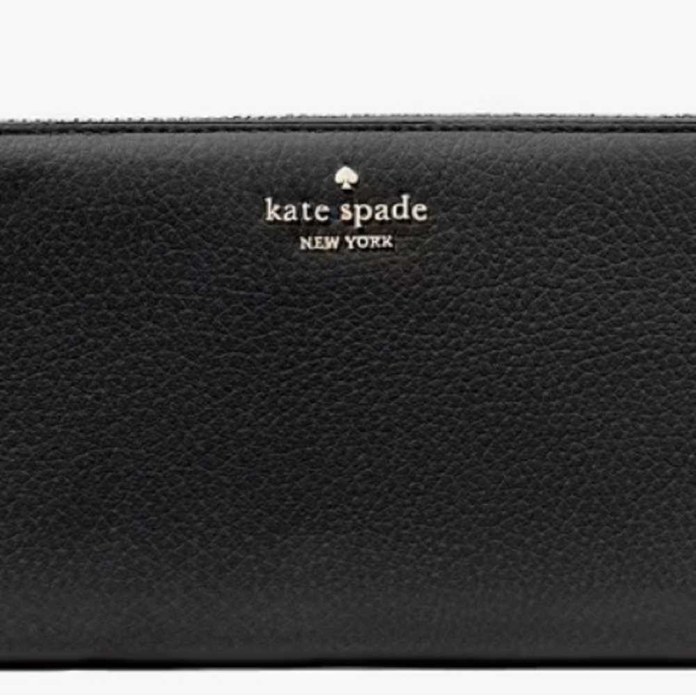 Kate Spade Black Textured Key & Card Holder